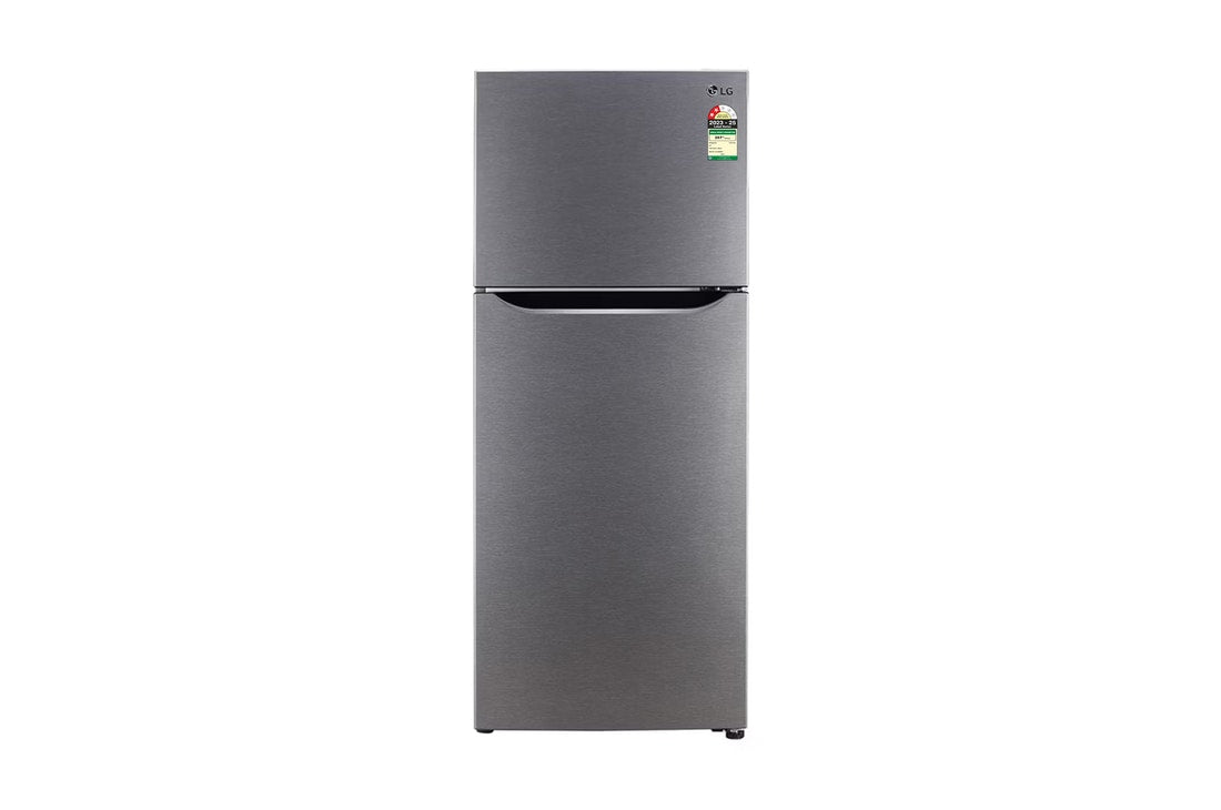 LG 242L Double Door Refrigerator, Multi Air Flow, Smart Inverter Compressor, Dazzle Steel, 2 Star  — GL-N292BDSY — product view
