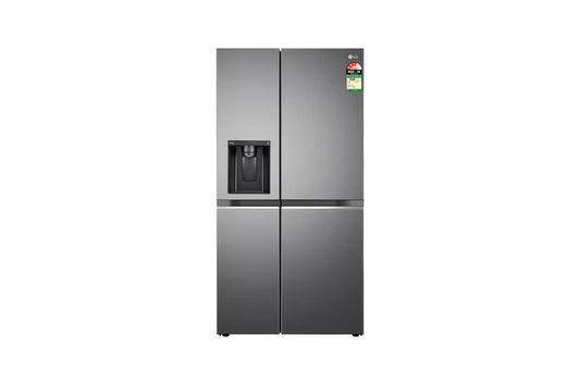LG 630L Side-by-Side Refrigerator, Wi-Fi Convertible, Hygiene Fresh+™, Shiny Steel, 3 Star — GL-L257CPZ3 — product view