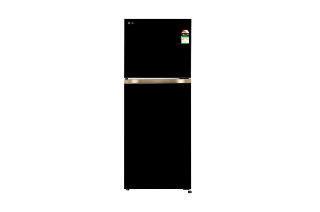 LG 225L Double Door Refrigerator with Smart Mode, Auto Smart Connect, Smart Inverter Compressor, Multi Air Flow, Onyx Black, 2 Star — GL-N252YOBY — product view
