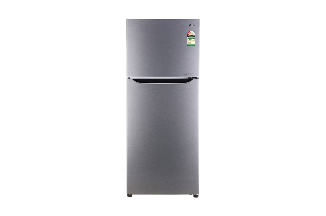 LG 242L Double Door Refrigerator, Convertible, Smart Diagnosis™, High Gloss Finish, 2 Star — GL-N292DDSY — product view
