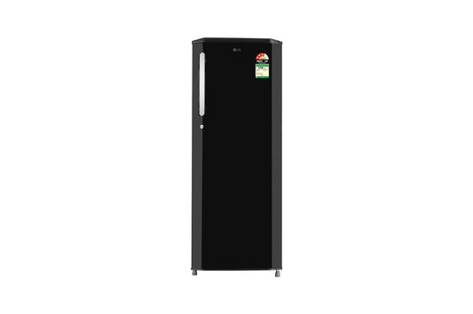 LG 261 L Single Door Refrigerator, Smart Connect™, Solar Smart, Ebony Sheen, 3 Star — GL-B281BESX — product view