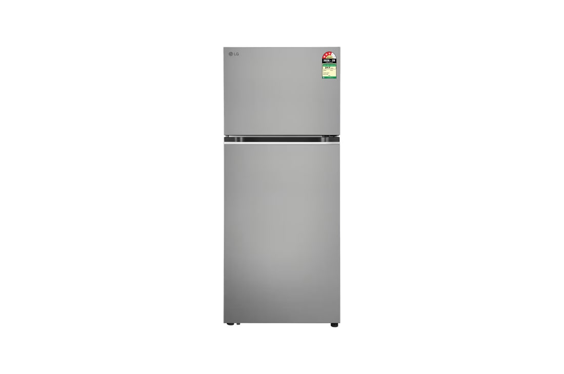 LG 380L Double Door Refrigerator, Wi - Fi Convertible, Smart Inverter Compressor, Shiny Steel, 3 Star — GLT3836SNPZ — product view