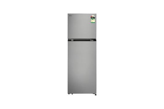 LG 251 L Double Door Refrigerator with Smart Inverter Compressor, Multi-Air Flow, Shiny Steel, 1 Star — GLT2516WWPZ — product view