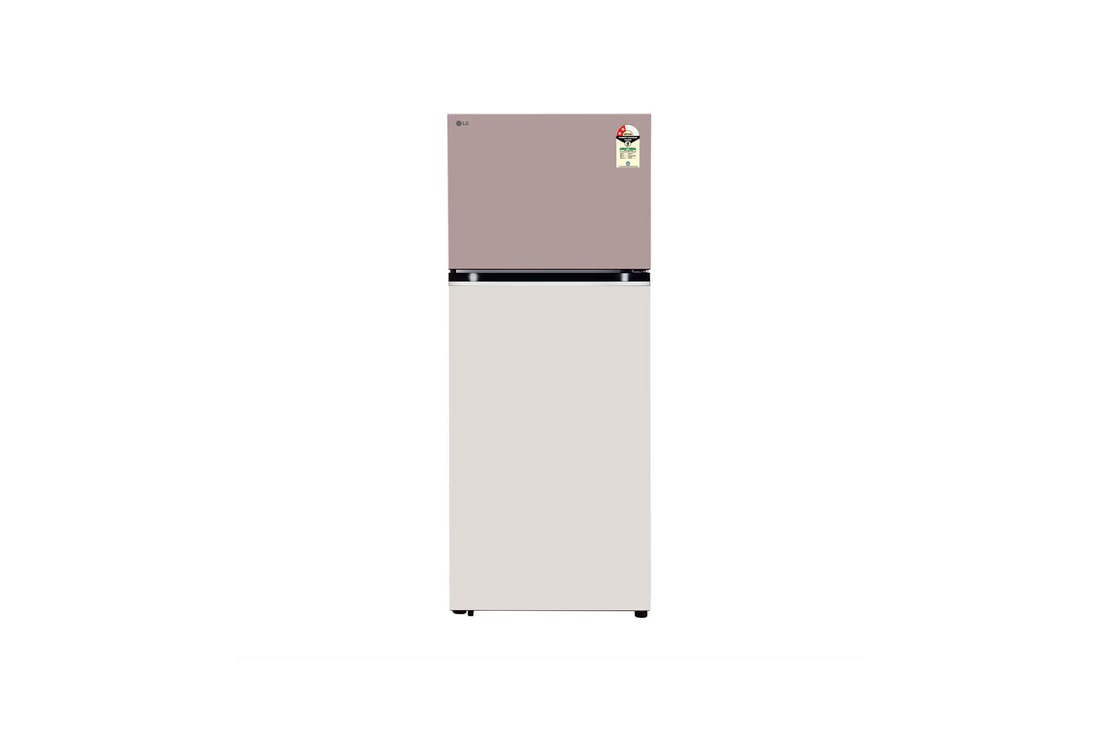 LG 398L Double Door Refrigerator with Smart Diagnosis, Multi-Air Flow, Objet Collection, Clay Pink Tango Finish, 2-Star — GL-S422SPTY — product view