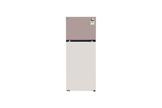 LG 398L Double Door Refrigerator with Smart Diagnosis, Multi-Air Flow, Objet Collection, Clay Pink Tango Finish, 2-Star — GL-S422SPTY — product view