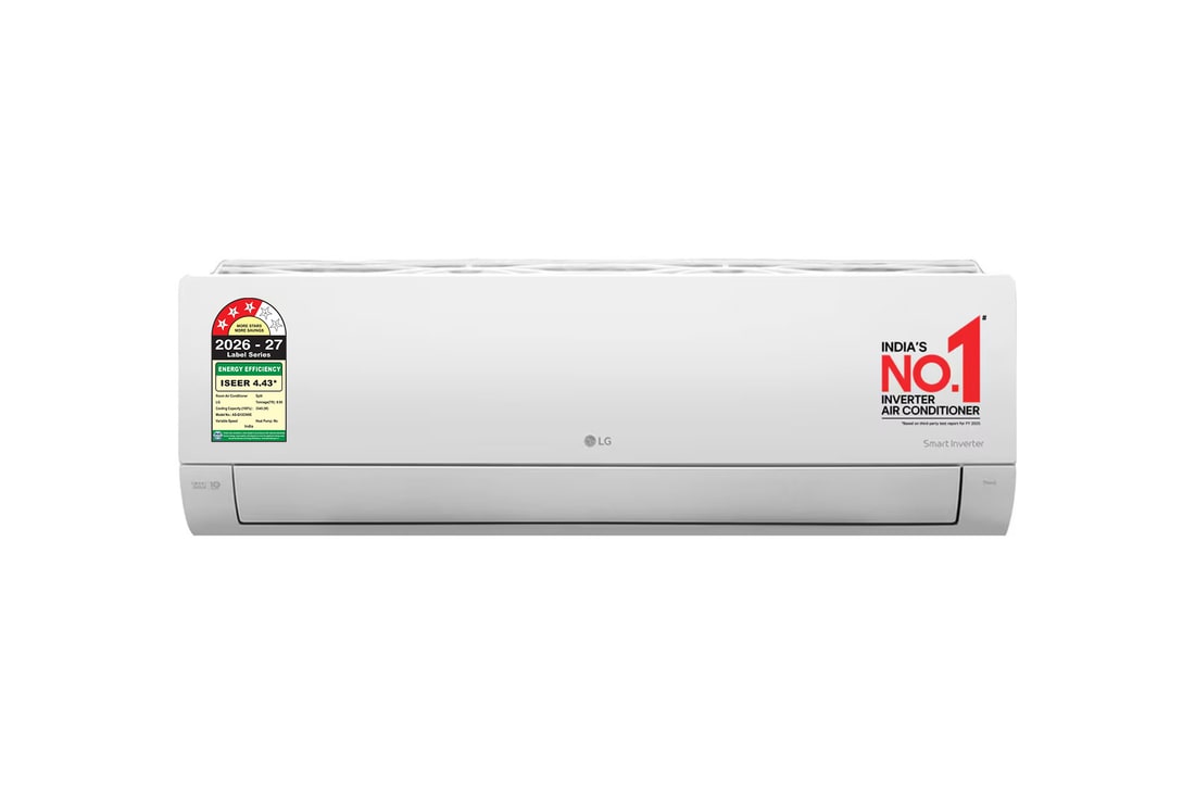 LG 3 Star (~1.0) Split AC, AI Convertible, Auto Clean, Gold Fin+, Diet Mode+, Viraat Mode, 3.3 kW, 2026 Model — AS-Q12CNXE — product view