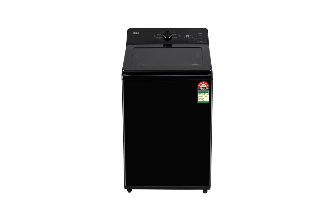 LG 10Kg Top Load Washing Machine, AI Direct Drive™, 6 Motion DD, Onyx Black, 5 Star. — TX310NWO — product view