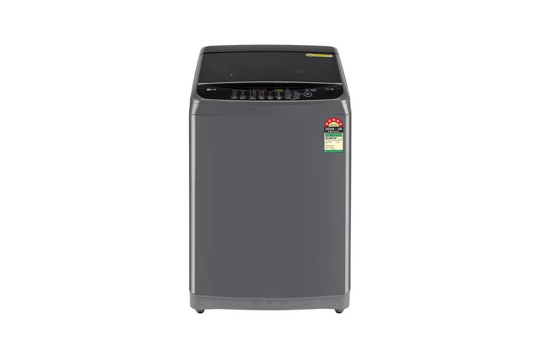 LG 8.5Kg Top Load Washing Machine, Smart Inverter, Auto Tub Clean, Middle Black, 5 Star — T85AJMB1Z — product view