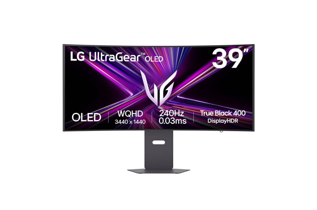 LG UltraGear™ 99cm (39) OLED WQHD Curved Gaming Monitor with 240Hz & ,0.03ms Refresh Rate — 39GX900A-B — product view