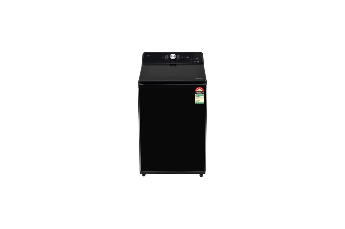 LG 11Kg Top Load Washing Machine, AI Direct Drive™, In-Built Heater, Stain Clean, Platinum Black, 5 Star — TX511SWP — product view