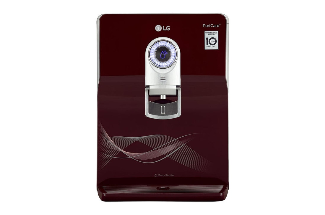 LG 8L RO+UV+UF+Mineral Booster Water Purifier with Steel Tank, Crimson Red — WW184ETC — product view