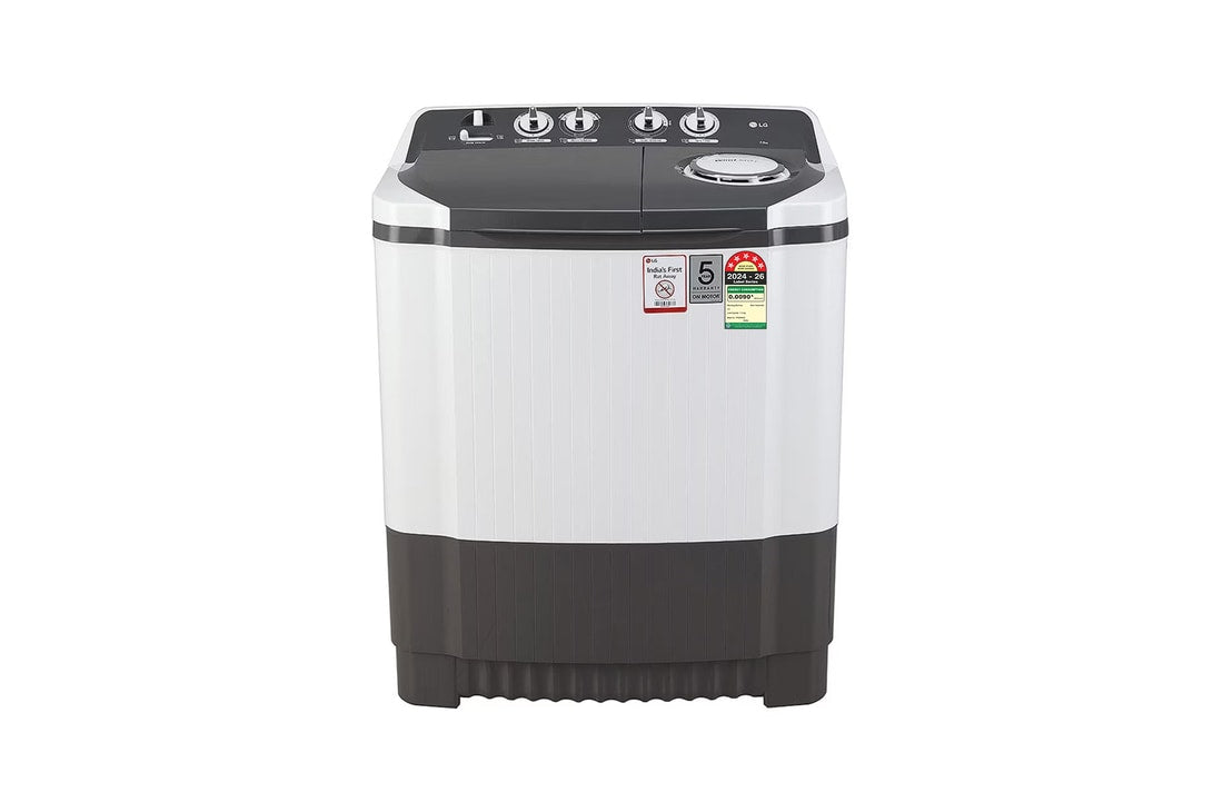 LG 7Kg Semi Automatic Washing Machine, Rat Away Technology, Wind Jet Dry, Dark Grey, 5 Star — P7020NGAZ — product view