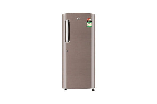 LG 224L Direct Cool Single Door Refrigerator, Reciprocating Compressor, Moist 'N' Fresh, Fawn Steel, 3 Star — GL-B241AFSD — product view