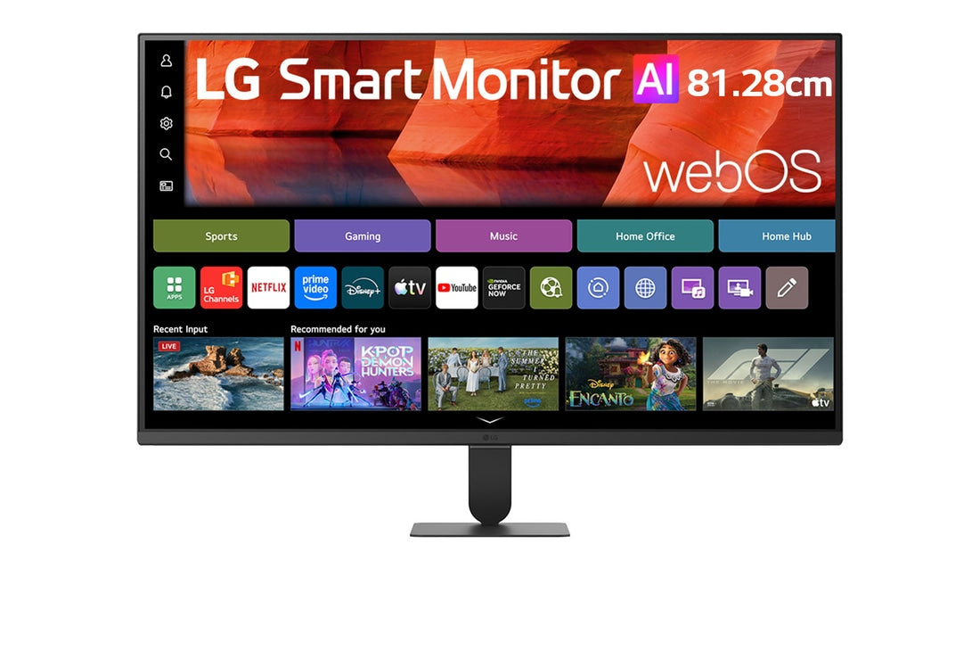 LG 81.28cm (32) Smart Monitor AI U5s, Full HD Monitor for Streaming with webOS — 32U501SB-B — product view