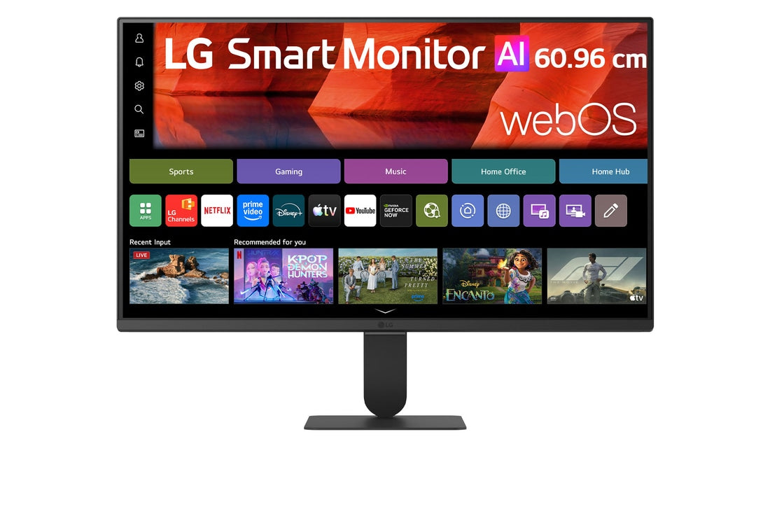 LG 60.96 cm (24) Smart Monitor AI U5s, Full HD IPS Monitor for Streaming with webOS — 24U511SB-B — product view