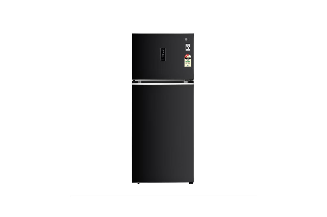 LG 398L Double Door Refrigerator, Smart Inverter Compressor, Wi-Fi Convertible, Door Cooling™, Russet Sheen, 3 Star — GL-T422VRSX — product view