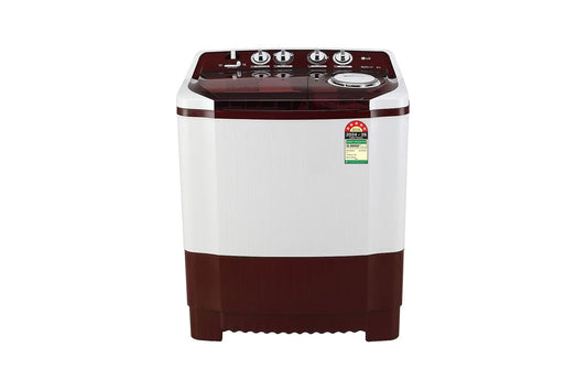 LG 8.5Kg Semi Automatic Washing Machine, Roller Jet Pulsator + Soak, Burgundy, 5 Star — P8530SRAZ — product view