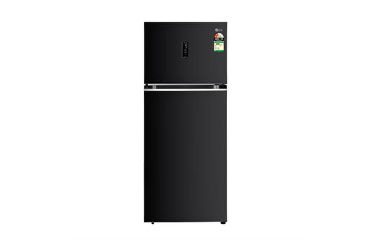 LG 466L Double Door Refrigerator, Convertible, Hygiene Fresh, Ebony Sheen, 2-Star — GL-T492MESY — product view