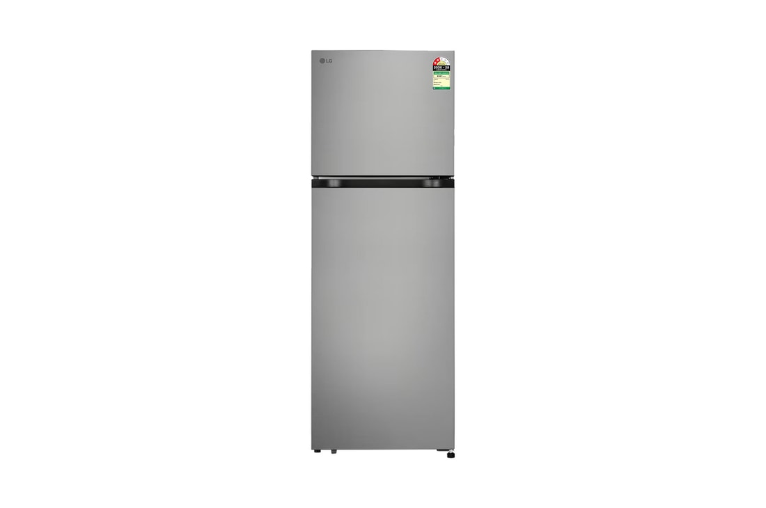 LG 251L Double Door Refrigerator, Smart Inverter Compressor, Smart Mode, Shiny Steel, 2 Star — GLT2526XWPZ — product view