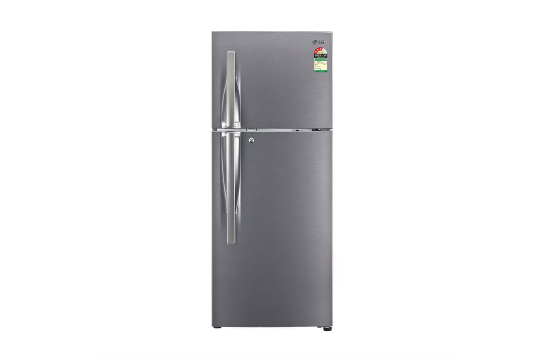 LG  LG 240L Convertible Double Door Refrigerator, Multi Air Flow, Auto Smart Connect™, High Gloss Finish, 3 Star — GL-S292RDSX — product view