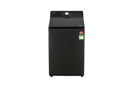 LG 10Kg Top Load Washing Machine, AI Direct Drive™, In-Built Heater, Stain Clean, Platinum Black, 5 Star — TX510SWP — product view