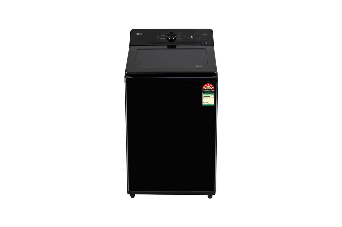 LG 11Kg Top Load Washing Machine, AI Direct Drive™, 6 Motion DD, Onyx Black, 5 Star. — TX311NWO — product view
