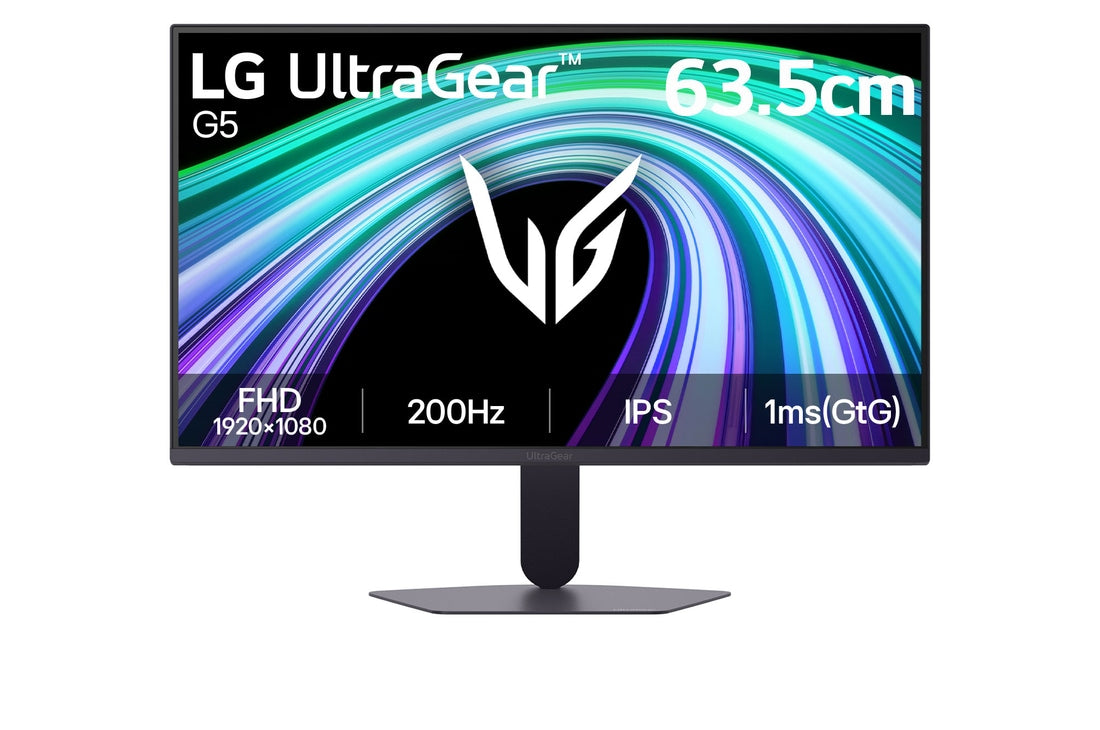 LG 63.5cm (25) UltraGear™ G5, 200Hz FHD Gaming Monitor — 25G523B-B — product view