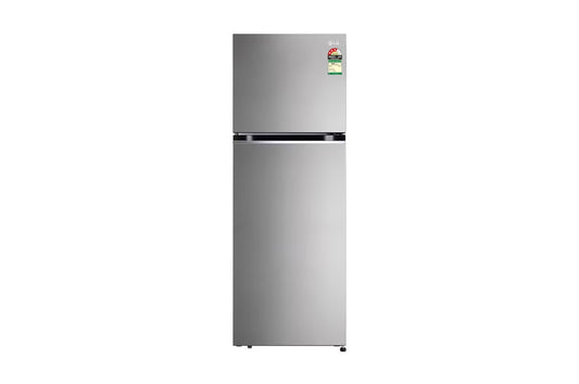LG 322L Double Door Refrigerator, Convertible, Auto Smart Connect™, Dazzle Steel Finish, 3 Star — GL-S342SDSX — product view
