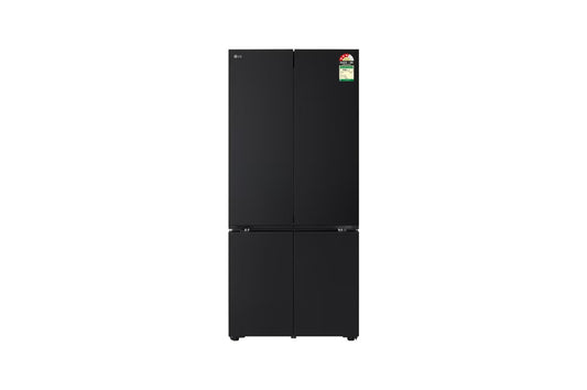 LG 610L French Door Refrigerator, Wi-Fi Convertible, Door Cooling+,  Black Mirror, 3 Star — GV-B25FFGMB — product view