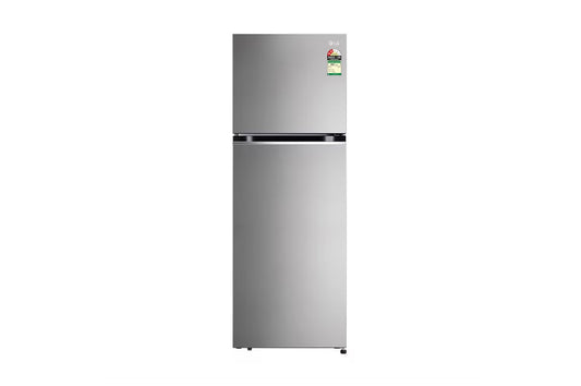 LG 343L Double Door Refrigerator, Convertible, Multi Air Flow, Shiny Steel Finish, 2 Star — GL-S382SPZY — product view