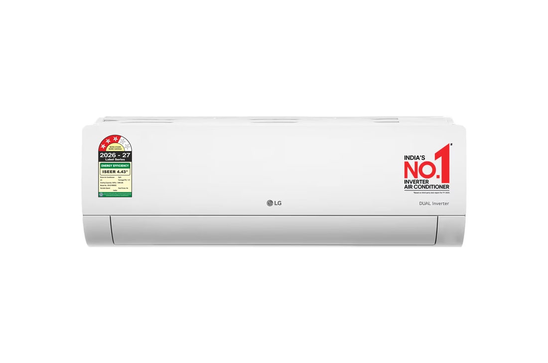 LG 3 Star (~1.5) Split AC, AI Dual Inverter, Diet Mode+, Viraat Mode, 100% Copper Tubes, 5.3 kW, 2026 Model — AS-Q19MNXE — product view