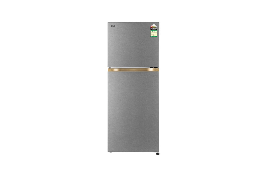 LG 225L Double Door Refrigerator,Smart Mode, Auto Smart Connect, Dazzle Steel, 1 Star — GLT2216WYDS — product view