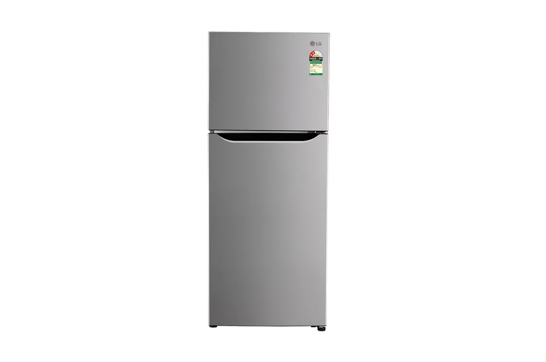 LG 240L Double Door Refrigerator, Convertible, Multi Air Flow, Shiny Steel, 2 Star — GL-S292SPZY — product view