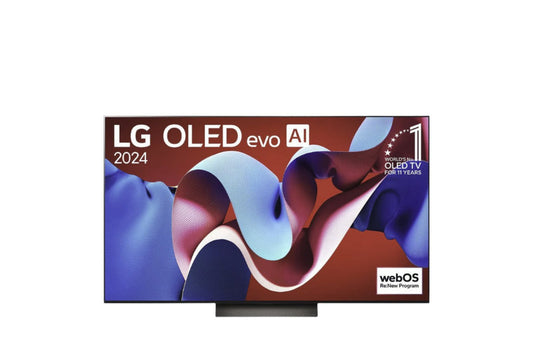 LG OLED65C46LA 65-inch evo AI C4 4K Smart OLED TV with α9 Gen7 Processor, Dolby Vision & Atmos, 144Hz Refresh Rate, 3-Year Warranty