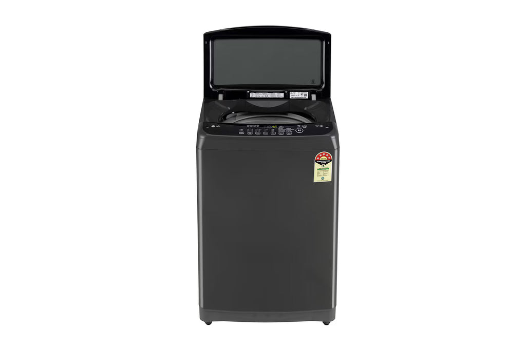 LG T80SPMB1Z 8 Kg Top Load Washing Machine | Smart Inverter Motor, TurboDrum, Auto Pre Wash, Soft Closing Door – Middle Black