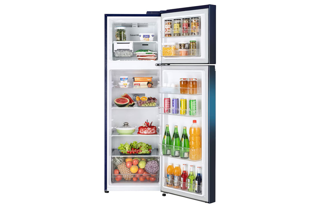 LG GL-S312SBWY 272 Litre Double Door Refrigerator, Convertible, Blue Waterlily Finish