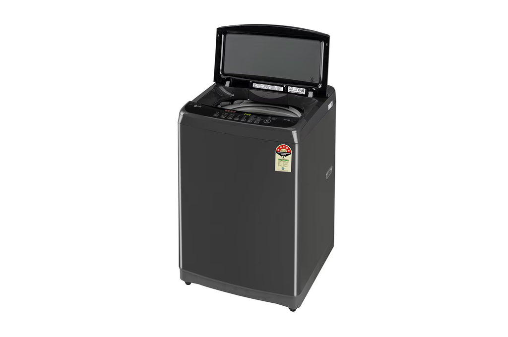 LG T80SPMB1Z 8 Kg Top Load Washing Machine | Smart Inverter Motor, TurboDrum, Auto Pre Wash, Soft Closing Door – Middle Black
