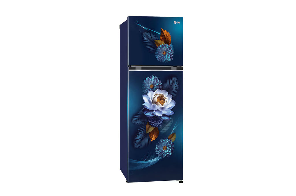 LG GL-S312SBWY 272 Litre Double Door Refrigerator, Convertible, Blue Waterlily Finish