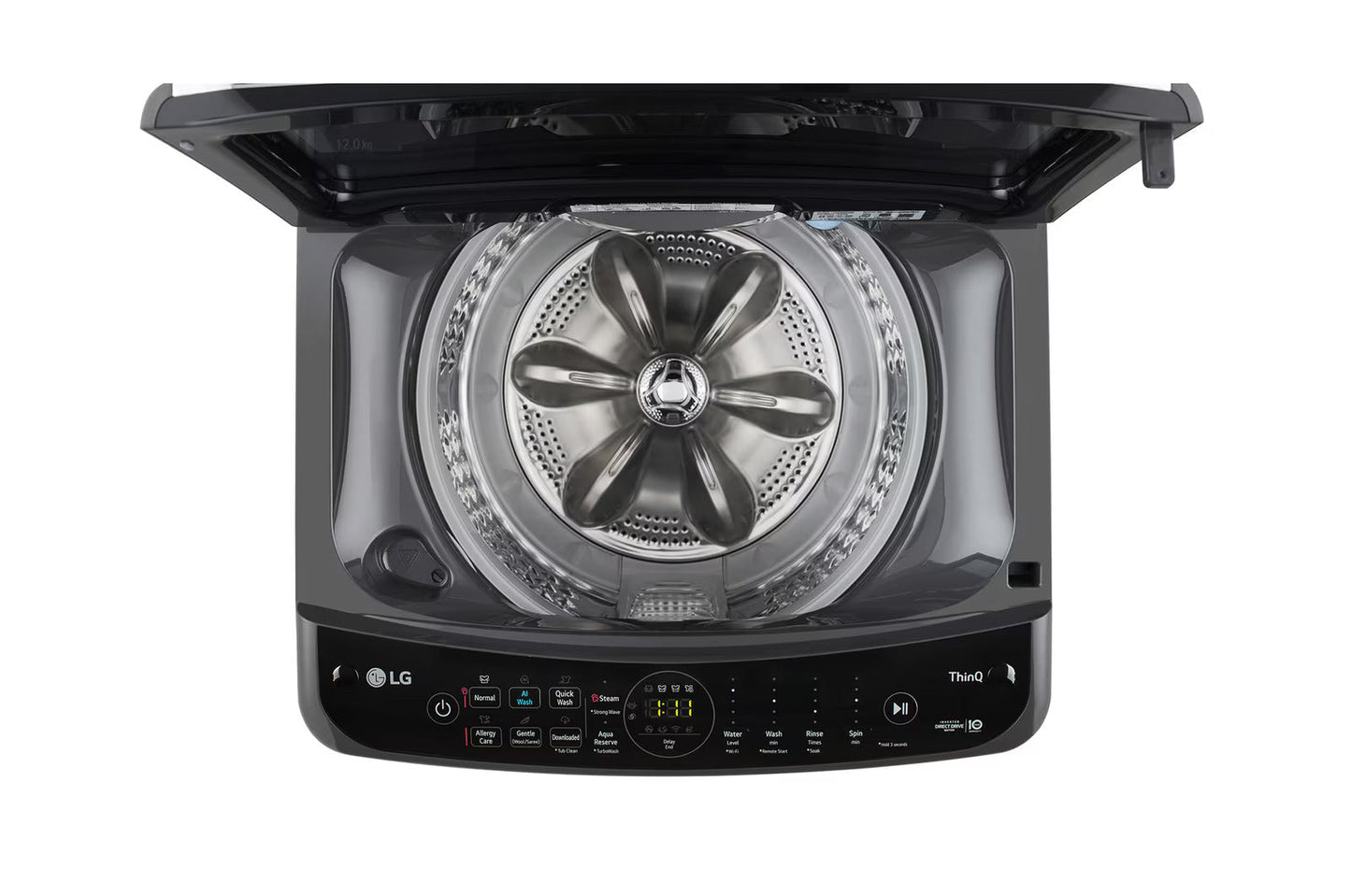 LG THD12SWM 12 Kg 5 Star Top Load Washing Machine – AI Direct Drive, TurboWash, Inverter Motor, Wi-Fi Enabled, Middle Black