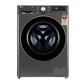 LG FHP1412Z9B 12 Kg 5 Star AI Direct Drive Front Load Washing Machine with TurboWash 360° & Steam+ – Platinum Black