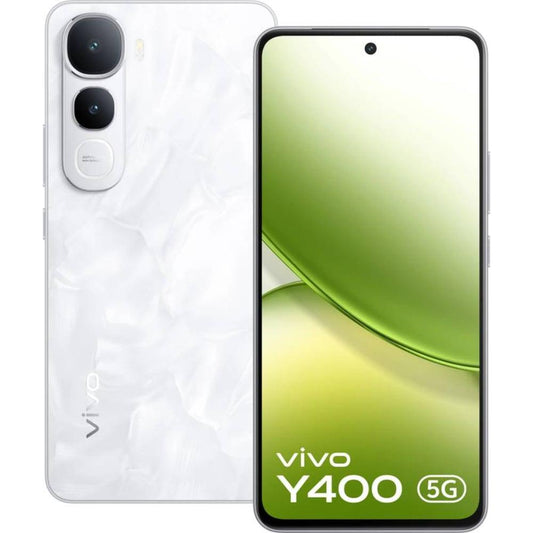 Vivo Y400 128 GB, 8 GB RAM, White, Mobile Phone