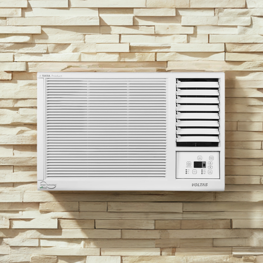 Voltas 123 Vectra Platina 1 Ton 3 Star Window AC – Copper Condenser, Turbo Cooling, Dual Filtration & R32 Refrigerant | Ideal for Small Rooms – Suraj Electronics
