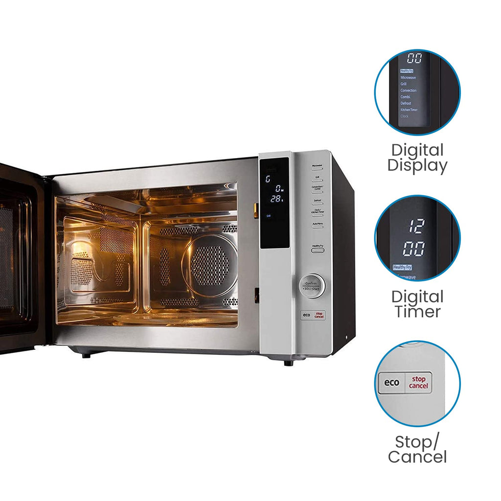 Voltas Beko MC28BD 28L Convection Microwave Oven (Black, Auto Cook, Active Defrost, 5 Power Levels, Digital Display)