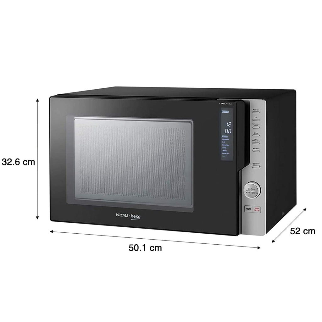 Voltas Beko MC28BD 28L Convection Microwave Oven (Black, Auto Cook, Active Defrost, 5 Power Levels, Digital Display)