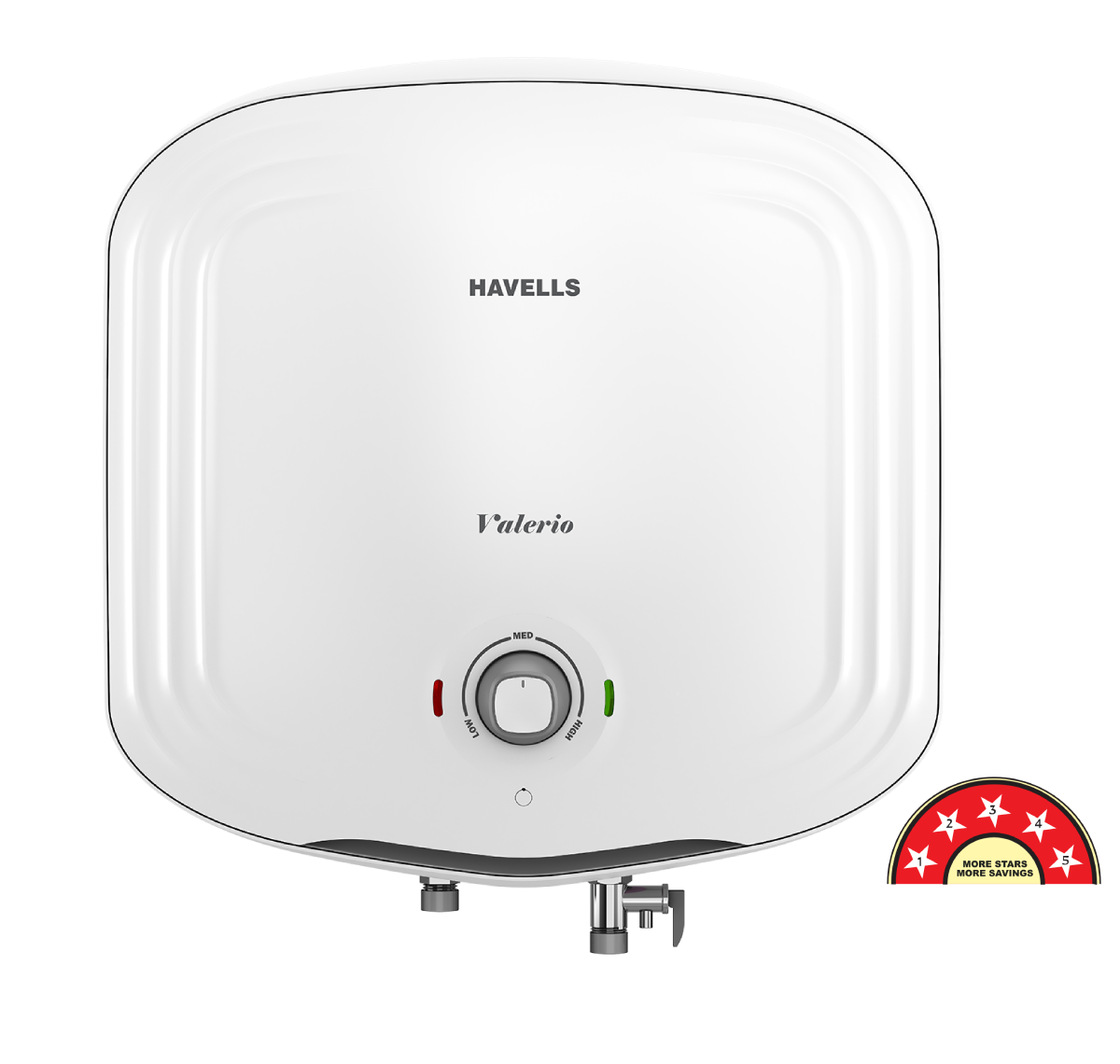 Havells Valerio 15L 5-Star Water Heater (Geyser) | Feroglas Tank, Incoloy Heating Element, Vertical Mount | Suraj Electronics Delhi NCR