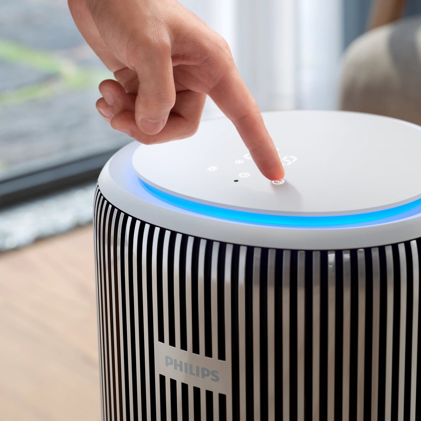 Philips AC3220/60 Smart Air Purifier for Large Rooms up to 135 m² with HEPA Filter, 520 CADR, WiFi App Control & Silent Operation