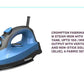 Crompton Fabrimagic Neo 1200 W Steam Iron with 180 ml water tank, Upto 15g /min Steam Output with Vertical Steaming and Non-Stick Soleplate (Blue), 6 Fabric Settings