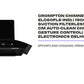 Crompton CHD-ELC60FLE-IND 60 cm Auto-Clean Chimney Eliteo Curv| 1900 m³/hr | Best Price Delhi NCR