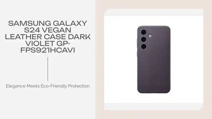 Samsung Galaxy S24 Vegan Leather Case Dark Violet GP-FPS921HCAVI