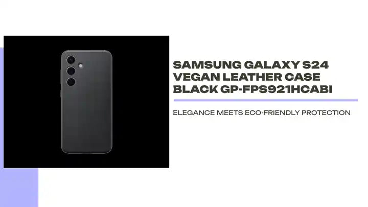 Samsung Galaxy S24 Vegan Leather Case Black GP-FPS921HCABI